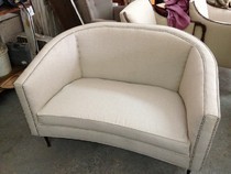 Beautiful Linen love seat booth